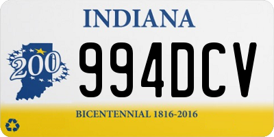 IN license plate 994DCV