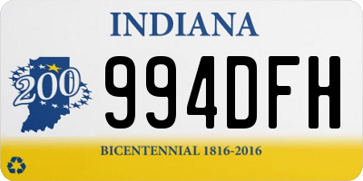 IN license plate 994DFH