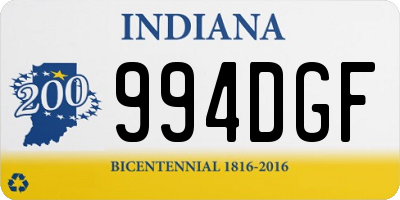 IN license plate 994DGF