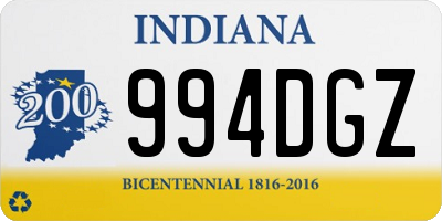 IN license plate 994DGZ