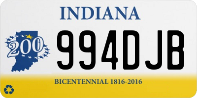 IN license plate 994DJB