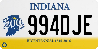 IN license plate 994DJE