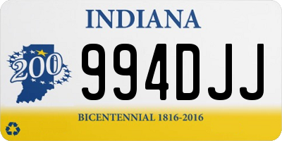 IN license plate 994DJJ