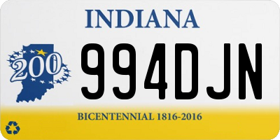 IN license plate 994DJN