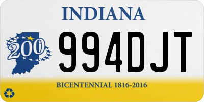 IN license plate 994DJT