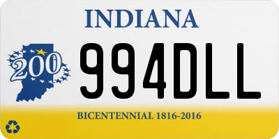 IN license plate 994DLL