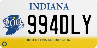 IN license plate 994DLY