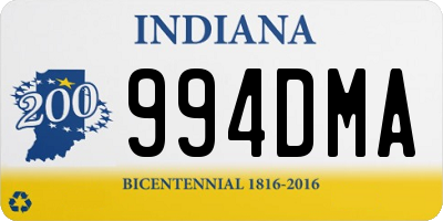 IN license plate 994DMA