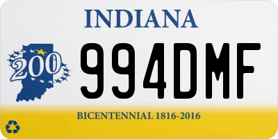 IN license plate 994DMF