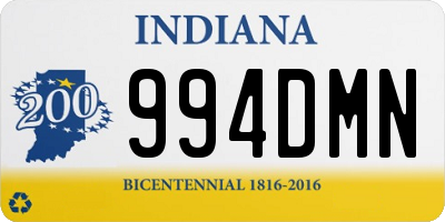 IN license plate 994DMN