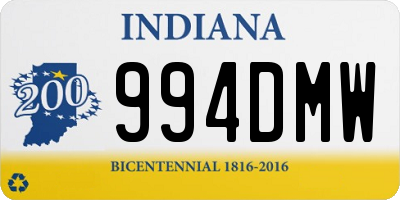 IN license plate 994DMW