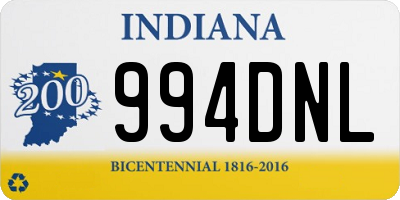 IN license plate 994DNL