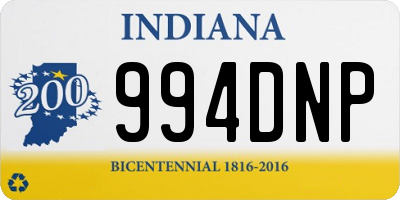 IN license plate 994DNP