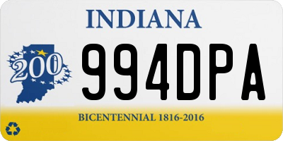 IN license plate 994DPA