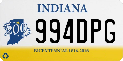 IN license plate 994DPG