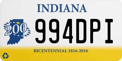 IN license plate 994DPI