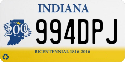 IN license plate 994DPJ