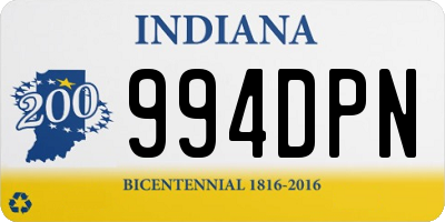 IN license plate 994DPN