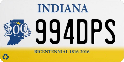 IN license plate 994DPS