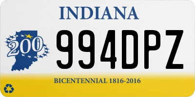 IN license plate 994DPZ