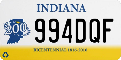 IN license plate 994DQF