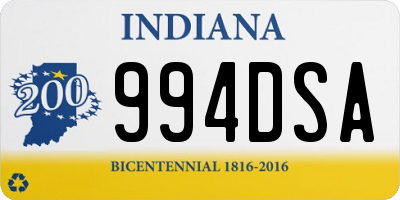 IN license plate 994DSA