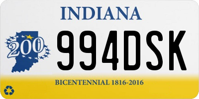 IN license plate 994DSK