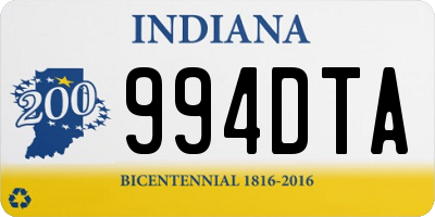 IN license plate 994DTA