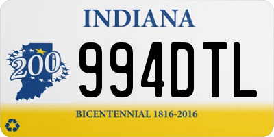 IN license plate 994DTL