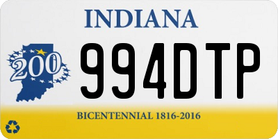 IN license plate 994DTP