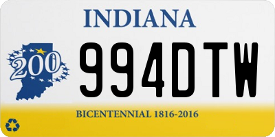 IN license plate 994DTW
