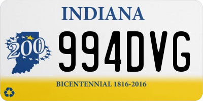 IN license plate 994DVG