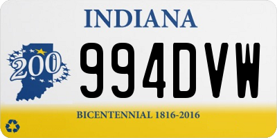 IN license plate 994DVW