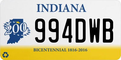 IN license plate 994DWB