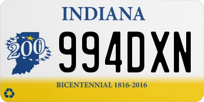 IN license plate 994DXN