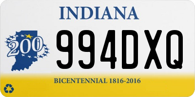 IN license plate 994DXQ
