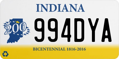 IN license plate 994DYA