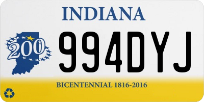 IN license plate 994DYJ