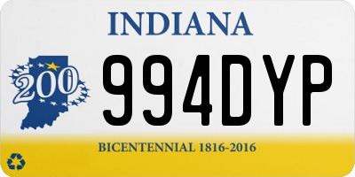 IN license plate 994DYP