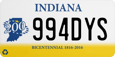 IN license plate 994DYS