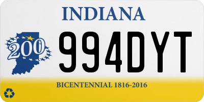 IN license plate 994DYT