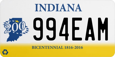 IN license plate 994EAM