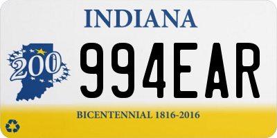 IN license plate 994EAR