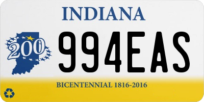 IN license plate 994EAS