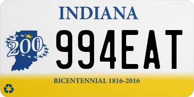 IN license plate 994EAT