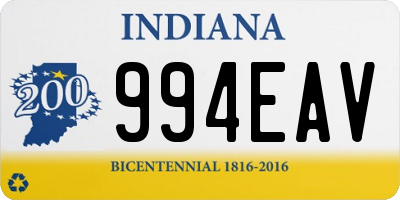 IN license plate 994EAV