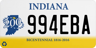 IN license plate 994EBA