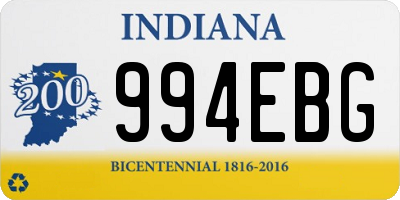 IN license plate 994EBG