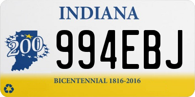 IN license plate 994EBJ