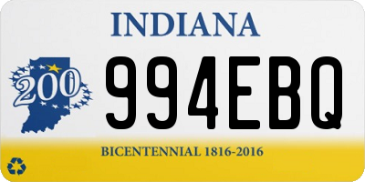 IN license plate 994EBQ